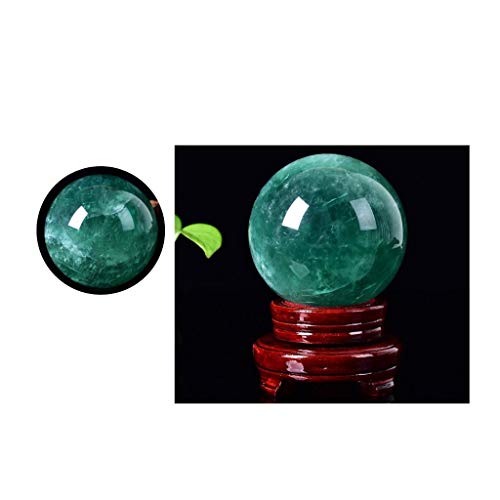 Boule de cristal fluorite verte naturelle anti-stress pour le bureau