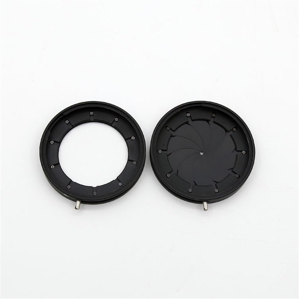Accesorios para Microscopios Módulos ópticos de microscopio de cámara de Condensador de diafragma de Apertura de 1-29mm Iris mecánico óptico Ajustable Durabilidad Y Rendimiento Confiable