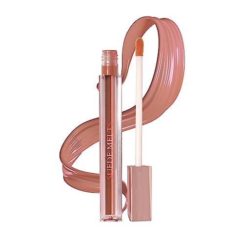 Image of Bergamot Beaute Matte Liquid Lipstick Suede Melts Non Transfer, Waterproof, Kiss Proof Long Lasting Upto 8 + Hours For Women 2.1ml (Work Bae)