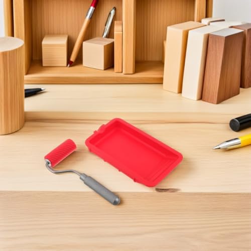 Bandeja para pintura de silicona con rodillo y recipiente reutilizable flexible 6