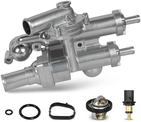 Termostato Refrigerante De Motor Con Conjunto De Carcasa Compatible Con Chevy Silverado 1500 Suburban Tahoe 2014-2020 Compatible Con GMC Yukon Compatible Con Cadillac Escalade, Repuesto Para ECA90659