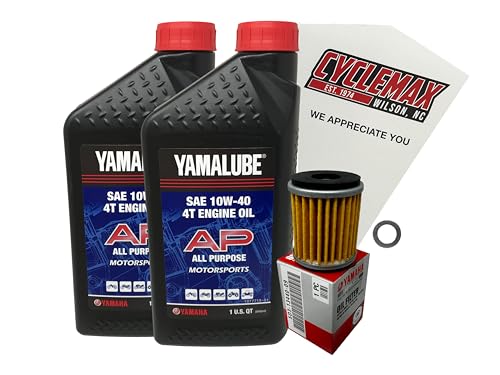 Cyclemax OEM Standard Oil Change Kit compatible with 2009-2025 Yamaha YFZ450R
