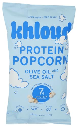 Khloud Popcorn Protein Oil Salt 4 oz (Pack of 12)
