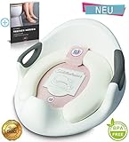 wc trainer nuk 🚽𝗨𝗡𝗜𝗩𝗘𝗥𝗦𝗘𝗟𝗟 𝗘𝗜𝗡𝗦𝗘𝗧𝗭𝗕𝗔𝗥 - Der praktische Kindertoilettensitz ist für alle WC´s geeignet. Er kann sowohl auf Toiletten mit V-, U, und O-Form verwendet werden und bietet jederzeit ein sicheres Sitzen! Das Sitzpolster und die Rückenlehne helfen beim stabilen Halt.
