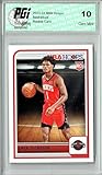 Amen Thompson 2023 Hoops #242 Houston Rockets Rookie Card PGI 10
