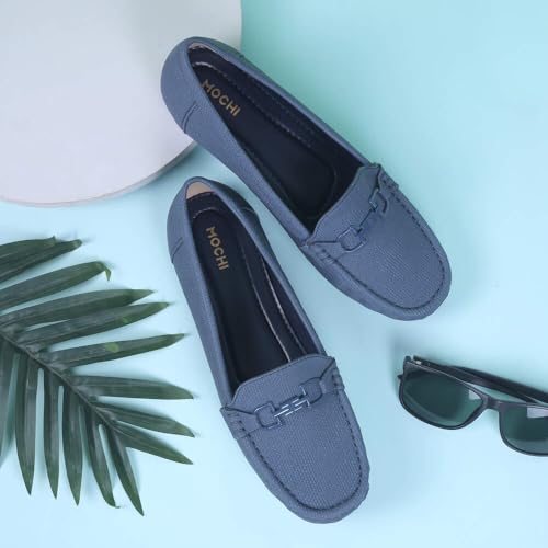 Image of Mochi Women Synthetic Leather Flat Slip-on Loafer /Formal Shoes