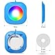 LyLmLe Poolbeleuchtung LED 40W Doppel-Licht mit 6,5m Kabel für Jedes Licht, APP-Steuerung 12V Unterwasserscheinwerfer mit Timer, DIY mehrere Farben, IP68 wasserdicht für Aufstellpool Einbaupool, Boote