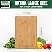 Homaxy Extra Large Organic Bamboo Cutting Boards for Kitchen, 18