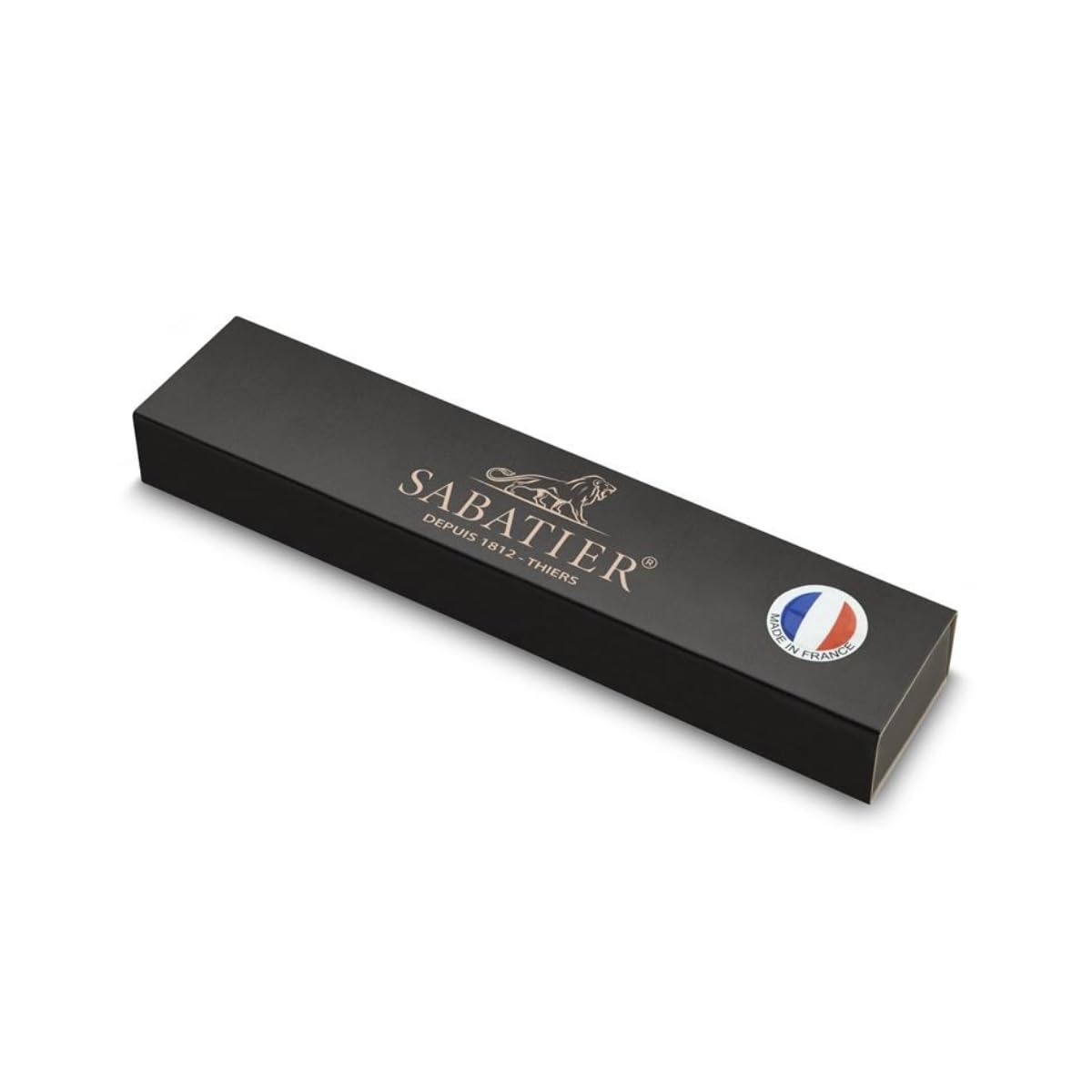 Sabatier - Set de 6 couteaux Office SERIE 197 - Fabriqué en France - 8 cm | Lame Inox et Rivets en Laiton - Parfait pour les Tâches de Précision comme Eplucher, Découper et Parer les Fruits et Légumes