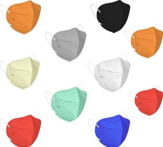 APOORVA CREATION cotton face mask (Blue, 2) (Medium, 2)