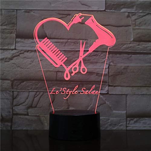 Friseur Schere Friseur mit LED Nachtlicht Schönheit Dekoration Licht Friseur Geschenk
