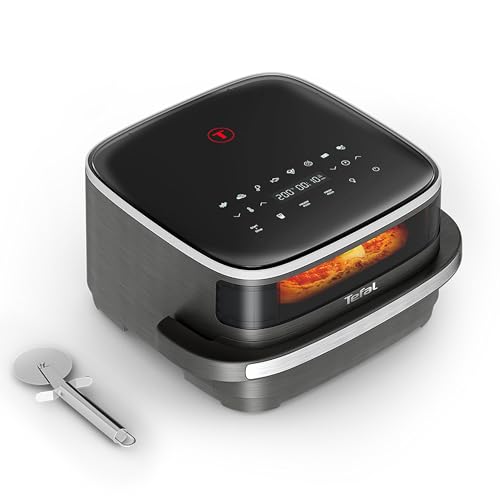 Tefal Easy Fry Pizza 4.5L Air Fryer with Cutter Compact Coal Grey