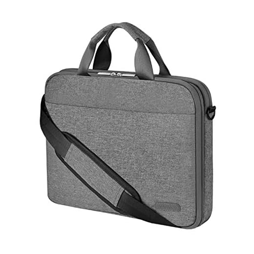Arvok Funda para portátil de estuche para accesorios con correa y asa, maletín para ordenador portátil Maletín para Acer/Asus/Dell/Lenovo/HP (13.3-Pulgadas, Gris)