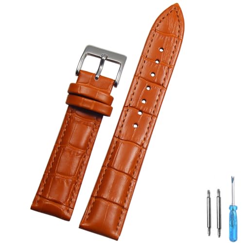Bracelet montre cuir de veau haut de gamme Cong Yi noir 18mm et 22mm