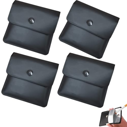 LiJuanWang Sac à cendriers,4 Pièces Cendrier de Poche Portable Pocket Cendriers cendrier de Voyage Portable Cigarette Pocket Cendrier,cendriers de Poche pour Bureau Bar café