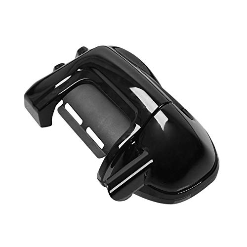 Gloss Black Lower Vented Leg Fairings w/ 6.5" Speaker Box Pods for Harley Davidson Fit Harley Davidson touring FLT FLHT 