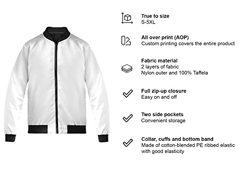 ThuhaTree Store Personalized Masonic White Compass Symbol Bomber Jacket S-5XL4