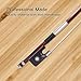 ADM 4/4 Full Size Student Cello Bow, Well Balanced Handmade Brazilwood Classic Cellos Bow Light Weight with Horsehair, Ebony Frog for Beginners
