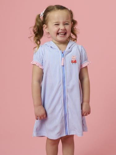 Image of RuffleButts Girls Terry Knit Full-zip Swim Cover-up - Swim Cover-Up