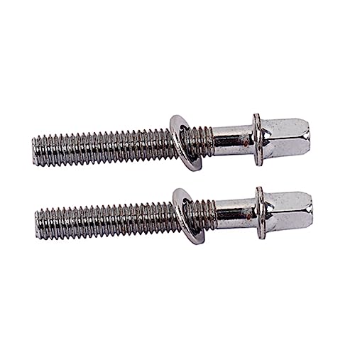 Hemoton 6 pcs Tornillos de Montaje para Batería de Acero Inoxidable con Arandelas para Tensión, Accesorio Esencial para Tambor Snare y Bajo miniatura 3