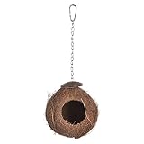 Hypeety Pet Bird Breeding Nest Coconut House Swing Ladder Toys Parrot Parakeets Finches Hamster Hous