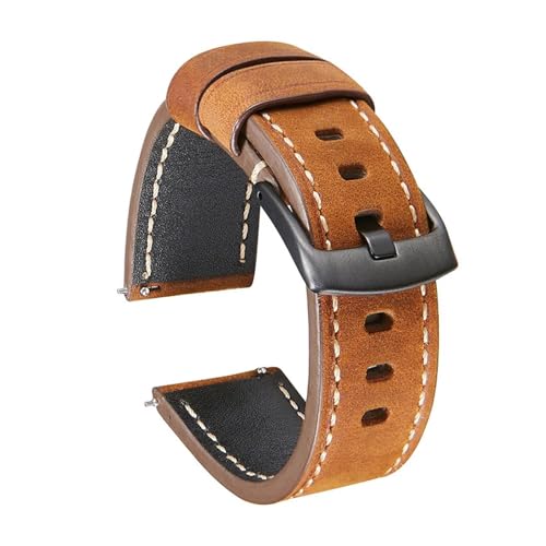 Bracelet montre cuir vache libération rapide sangle poignet 20mm 22mm