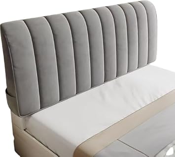 Padded Headboard Cover, Headboard Protector, Removable Cover, Flannel Fabric, Thick Cotton Core, Soft and Comfortable, Anti-Collision, Thick, Dustproof, Fashionable and Simple Design, Nordic