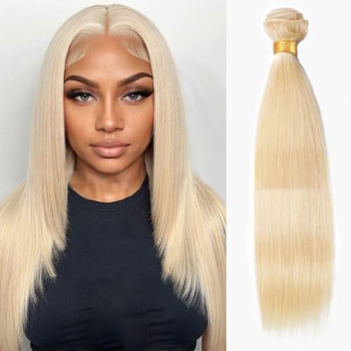 Cabello humano brasileño liso rubio 613 sin procesar para evitar enredos y puntas finas