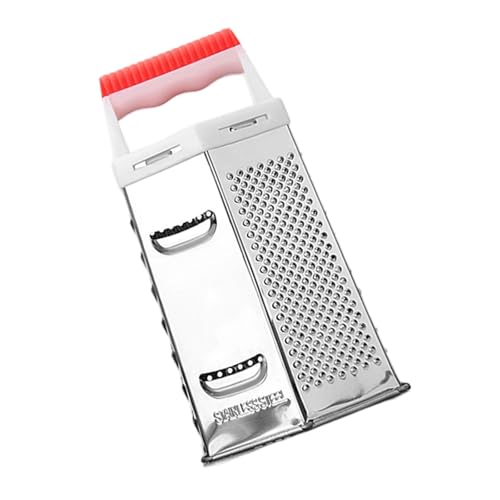 Professionelle Käsereibe aus Edelstahl mit Griff, 6-seitige Handkastenreibe, Küchenkartoffelzerkleinerer für Ingwer, Edelstahl-Boxreibe