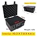 10 Inch Foam Case with Customizable Foam for Test Instruments, Camera Accessories, Equipment, Electronics, and Tools & More – 10.2 x 7.8 x 4.6 Inches