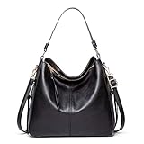 Bolsa feminina de couro PU Boston de ombro, bolsa mensageiro casual fashion (Preto)