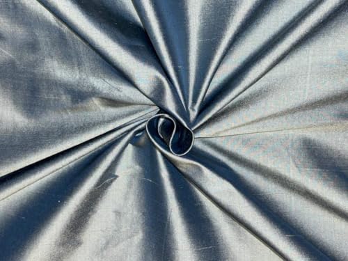 Tissu soie Dupioni bleu poudré robe de soirée 137cm
