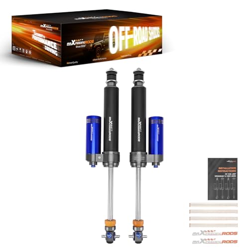 maXpeedingrods 2-4.5” Front Lift Shocks for Jeep Wrangler TJ 1997-2006, for Jeep Cherokee 1984-2001, Grand Cherokee 1993-2004, 10-stage Damping Adjustable Shocks Absorber with External Reservoir