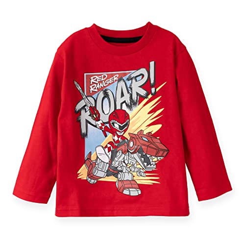 Power Rangers Blue Ranger Red Ranger Zach 3 Pack Cosplay T-Shirts Toddler to Little Kid4