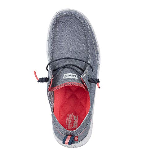 Levi's Kids Newt CHMB Slip-on Unisex Chambray Fashion Sneaker Shoe2