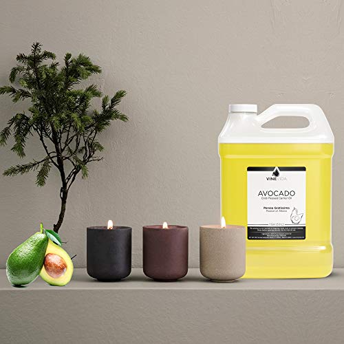 Óleo de abacate a granel – 1 galão de óleo de abacate em garrafa de HDPE – 100% puro e não diluído –