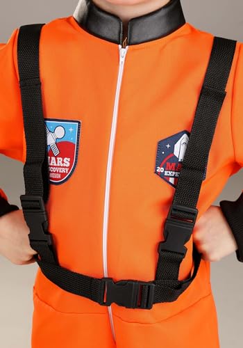 Disfraz de astronauta infantil naranja clásico miniatura 3