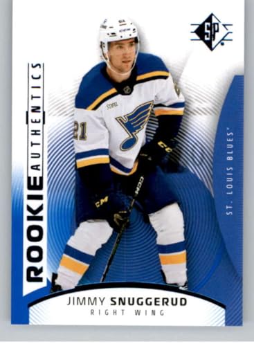 2025-26 Upper Deck SP Blue #115 Jimmy Snuggerud RC Rookie Card St. Louis Blues Rookie Authentic Official Hockey Card in Raw (NM or Better) Condition