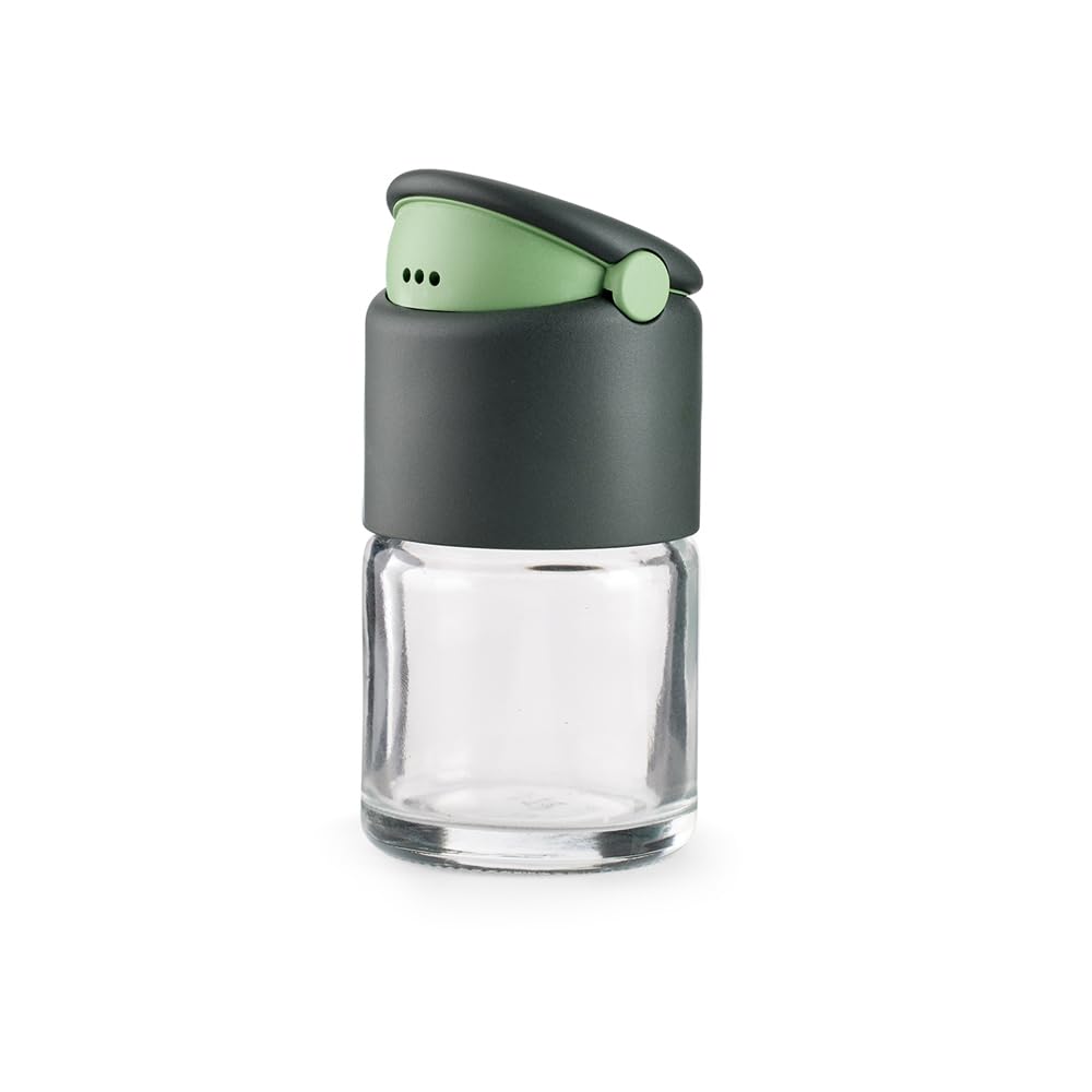 Lékué Basic-Gewürzdosen-Set Set mit 4 Einheiten, Transparent/Grau