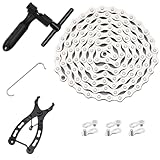 Bike Chain Kit, Single Speed Multi-Function Bike Mechanic Repair Kit, Chain Breaker...