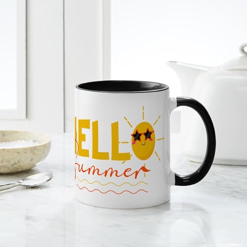 Taza de cerámica 11 oz CafePress Hello Summer miniatura 4
