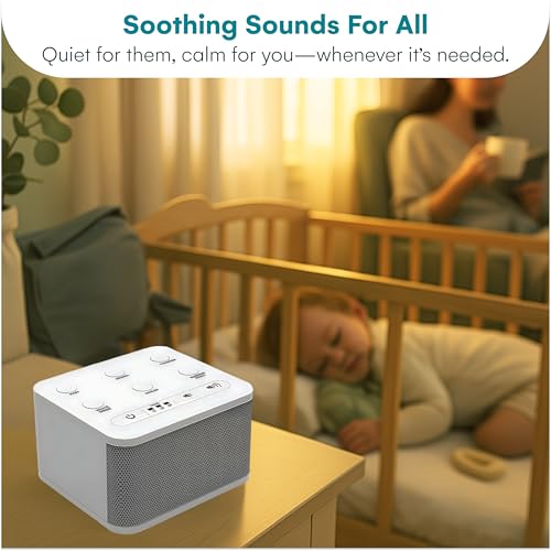 Image of Big Red Rooster Sleep Sound Machine - White Noise Device for Kids and Babies with Rain and Nature Sounds - Portable Noise Cancellation for Nap Time, Bedroom, Nursery, or Office - 4x4x3 in