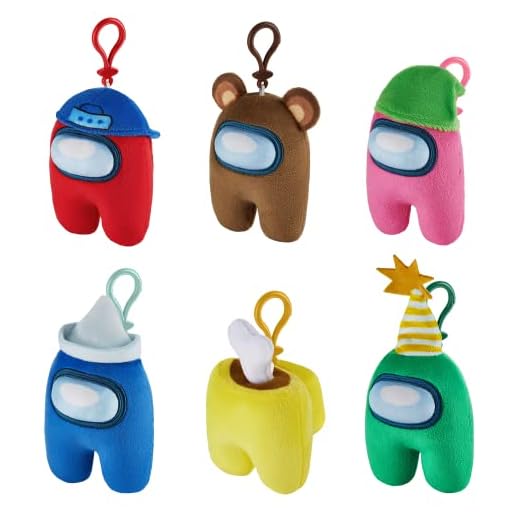 P.M.I. Among Us Clip On Plush Characters 13cm (S2) (AU7204) - 1 Plush