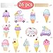 26Pcs Ice Cream Centerpiece Sticks Ice Cream Centerpiece Decorations for Table Summer Ice Cream Themed Birthday Party Decorations for Sweet Baby Shower Party Supplies