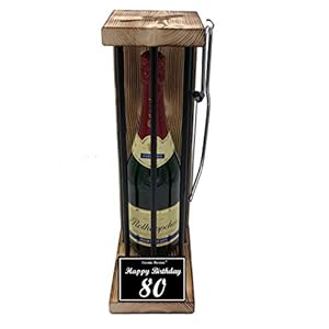 Geschenk 80 Geburtstagsgeschenk für Frauen Geschenk – Rotkäppchen Sekt Geschenk 80 Geburtstag Eiserne Reserve Black…