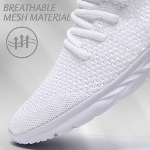Image of WCIDFY Womens Running Tennis Shoes Lightweight Slip On Walking Sneakers | Comfy, Lace-Up, Easy to put on, Keep Feet Cool, Slip resistant, Daily errands, Workout, Jogging, Casual, Athletic