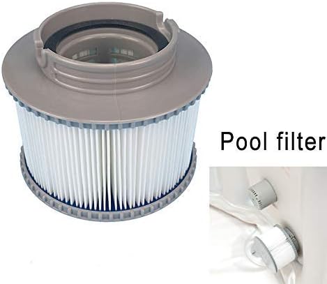 Replacement Pool Filter Cartridges MSPA Filter Cartridges Strainer for MSpa Bubble Hot Tub Spas Swimming Pool (2 PCS) Grey, Standard