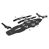 Kohlefaser: Hochpräzise und hochfeste CNC-Kohlefaser, reduziert das Gewicht des Rahmens.