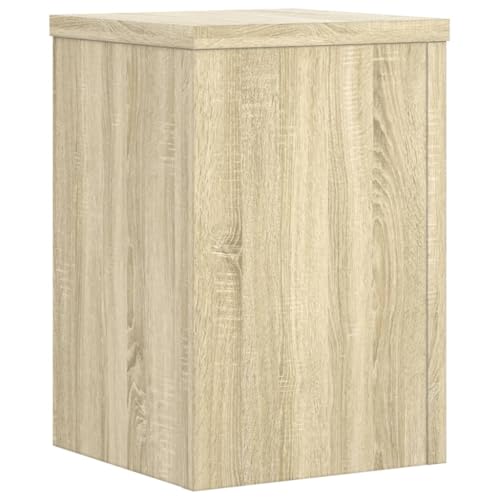 Support de plante extérieur chêne sonoma pour pot de fleurs bois