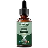 Liquid Supplement Drops for Thyroid Support, Detox Cleanse, Metabolism, Non-GMO, Vegan